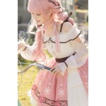Nikki Tomorrow Perfect Score White Pink Printed Lolita Dress